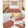 image:imageSmiry Waffle Bath Mat 30x20 Extra Soft Absorbent Bathroom Rugs Non Slip Machine Washable Quick Dry Bath Rugs for Bathroom Floor Tub Shower Home Decor Accessories BrownOrange