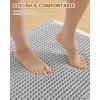 image:imageSmiry Waffle Bath Mat 30x20 Extra Soft Absorbent Bathroom Rugs Non Slip Machine Washable Quick Dry Bath Rugs for Bathroom Floor Tub Shower Home Decor Accessories BrownLightgrey  Cream
