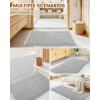 image:imageSmiry Waffle Bath Mat 30x20 Extra Soft Absorbent Bathroom Rugs Non Slip Machine Washable Quick Dry Bath Rugs for Bathroom Floor Tub Shower Home Decor Accessories BrownLightgrey  Cream