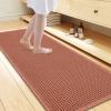 image:imageSmiry Waffle Bath Mat 30x20 Extra Soft Absorbent Bathroom Rugs Non Slip Machine Washable Quick Dry Bath Rugs for Bathroom Floor Tub Shower Home Decor Accessories BrownOrange