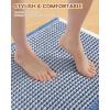 image:imageSmiry Waffle Bath Mat 30x20 Extra Soft Absorbent Bathroom Rugs Non Slip Machine Washable Quick Dry Bath Rugs for Bathroom Floor Tub Shower Home Decor Accessories BrownBlue  Cream