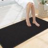 image:imageSmiry Waffle Bath Mat 30x20 Extra Soft Absorbent Bathroom Rugs Non Slip Machine Washable Quick Dry Bath Rugs for Bathroom Floor Tub Shower Home Decor Accessories BrownBlack