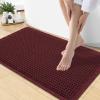 image:imageSmiry Waffle Bath Mat 30x20 Extra Soft Absorbent Bathroom Rugs Non Slip Machine Washable Quick Dry Bath Rugs for Bathroom Floor Tub Shower Home Decor Accessories BrownBurgundy