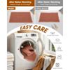 image:imageSmiry Waffle Bath Mat 30x20 Extra Soft Absorbent Bathroom Rugs Non Slip Machine Washable Quick Dry Bath Rugs for Bathroom Floor Tub Shower Home Decor Accessories BrownOrange