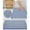 image:imageSmiry Waffle Bath Mat 30x20 Extra Soft Absorbent Bathroom Rugs Non Slip Machine Washable Quick Dry Bath Rugs for Bathroom Floor Tub Shower Home Decor Accessories BrownBlue  Cream