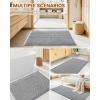 image:imageSmiry Waffle Bath Mat 30x20 Extra Soft Absorbent Bathroom Rugs Non Slip Machine Washable Quick Dry Bath Rugs for Bathroom Floor Tub Shower Home Decor Accessories BrownDarkgrey  Cream