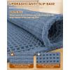 image:imageSmiry Waffle Bath Mat 30x20 Extra Soft Absorbent Bathroom Rugs Non Slip Machine Washable Quick Dry Bath Rugs for Bathroom Floor Tub Shower Home Decor Accessories BrownBlue