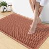 image:imageSmiry Waffle Bath Mat 30x20 Extra Soft Absorbent Bathroom Rugs Non Slip Machine Washable Quick Dry Bath Rugs for Bathroom Floor Tub Shower Home Decor Accessories BrownOrange