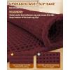 image:imageSmiry Waffle Bath Mat 30x20 Extra Soft Absorbent Bathroom Rugs Non Slip Machine Washable Quick Dry Bath Rugs for Bathroom Floor Tub Shower Home Decor Accessories BrownBurgundy