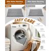 image:imageSmiry Waffle Bath Mat 30x20 Extra Soft Absorbent Bathroom Rugs Non Slip Machine Washable Quick Dry Bath Rugs for Bathroom Floor Tub Shower Home Decor Accessories BrownDarkgrey  Cream