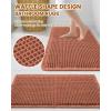 image:imageSmiry Waffle Bath Mat 30x20 Extra Soft Absorbent Bathroom Rugs Non Slip Machine Washable Quick Dry Bath Rugs for Bathroom Floor Tub Shower Home Decor Accessories BrownOrange