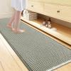 image:imageSmiry Waffle Bath Mat 30x20 Extra Soft Absorbent Bathroom Rugs Non Slip Machine Washable Quick Dry Bath Rugs for Bathroom Floor Tub Shower Home Decor Accessories BrownGreen  Cream