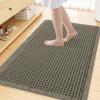 image:imageSmiry Waffle Bath Mat 30x20 Extra Soft Absorbent Bathroom Rugs Non Slip Machine Washable Quick Dry Bath Rugs for Bathroom Floor Tub Shower Home Decor Accessories BrownGreen