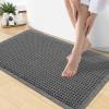 image:imageSmiry Waffle Bath Mat 30x20 Extra Soft Absorbent Bathroom Rugs Non Slip Machine Washable Quick Dry Bath Rugs for Bathroom Floor Tub Shower Home Decor Accessories BrownDark Grey