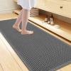 image:imageSmiry Waffle Bath Mat 30x20 Extra Soft Absorbent Bathroom Rugs Non Slip Machine Washable Quick Dry Bath Rugs for Bathroom Floor Tub Shower Home Decor Accessories BrownDark Grey