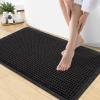 image:imageSmiry Waffle Bath Mat 30x20 Extra Soft Absorbent Bathroom Rugs Non Slip Machine Washable Quick Dry Bath Rugs for Bathroom Floor Tub Shower Home Decor Accessories BrownBlack