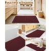 image:imageSmiry Waffle Bath Mat 30x20 Extra Soft Absorbent Bathroom Rugs Non Slip Machine Washable Quick Dry Bath Rugs for Bathroom Floor Tub Shower Home Decor Accessories BrownBurgundy