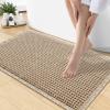 image:imageSmiry Waffle Bath Mat 30x20 Extra Soft Absorbent Bathroom Rugs Non Slip Machine Washable Quick Dry Bath Rugs for Bathroom Floor Tub Shower Home Decor Accessories BrownBrown