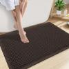 image:imageSmiry Waffle Bath Mat 30x20 Extra Soft Absorbent Bathroom Rugs Non Slip Machine Washable Quick Dry Bath Rugs for Bathroom Floor Tub Shower Home Decor Accessories BrownChocolate
