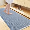 image:imageSmiry Waffle Bath Mat 30x20 Extra Soft Absorbent Bathroom Rugs Non Slip Machine Washable Quick Dry Bath Rugs for Bathroom Floor Tub Shower Home Decor Accessories BrownBlue  Cream