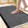 image:imageSmiry Waffle Bath Mat 30x20 Extra Soft Absorbent Bathroom Rugs Non Slip Machine Washable Quick Dry Bath Rugs for Bathroom Floor Tub Shower Home Decor Accessories BrownBlack  Cream