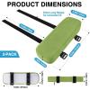 image:imageSmiry Ergonomic Office Chair Armrest Pads Memory Foam Arm Rest Covers NonSlip Armrest Cushion with Adjustable Buckles and Straps Elbow Relief for Desk Gaming amp Wheelchair Pink Set of 2Green