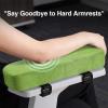 image:imageSmiry Ergonomic Office Chair Armrest Pads Memory Foam Arm Rest Covers NonSlip Armrest Cushion with Adjustable Buckles and Straps Elbow Relief for Desk Gaming amp Wheelchair Pink Set of 2Green
