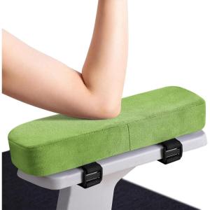 image:imageSmiry Ergonomic Office Chair Armrest Pads Memory Foam Arm Rest Covers NonSlip Armrest Cushion with Adjustable Buckles and Straps Elbow Relief for Desk Gaming amp Wheelchair Pink Set of 2Green