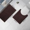 image:imageSmiry Bathroom Mats and UShaped Toilet Rug Set Machine Wash Dry Non Slip Absorbent Shaggy Bath Rug for Bath Room Shower and Tub 30 x 2024 x 16 U Shaped 20 x 24 Brown