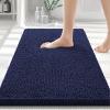 image:imageSmiry Bathroom Rugs 24x16 and Toilet Lid Cover 175x15 Soft and Absorbent Bath Mat Machine Washable NonSlip Plush Carpet Runner for Tub Shower and Floor Home DecorNavy Blue