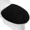 image:imageSmiry Bathroom Rugs 24x16 and Toilet Lid Cover 175x15 Soft and Absorbent Shaggy Bath Mat Machine Washable NonSlip Plush Carpet Runner for Tub Shower and Floor Home DecorBlack