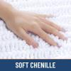 image:imageSmiry Bathroom Rugs 30x20 and Toilet Lid Cover 175x15 Soft and Absorbent Bath Mat Machine Washable NonSlip Plush Carpet Runner for Tub Shower and Floor Home DecorWhite
