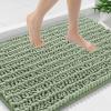 image:imageSmiry Bathroom Rugs Mat Set 2 Piece 36X24UShaped 24x20 Extra Soft Absorbent Non Slip Rubber Backing Machine Washable Quick Dry Chenille Bath Rug Set for Tub Shower and FloorSage Green