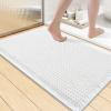 image:imageSmiry Bathroom Rugs Set 2 Piece30x20 Plus 36x24 Extra Soft Absorbent Bath Mats Non Slip Machine Washable Quick Dry Bath Rugs for Bathroom Floor Tub Shower Whtie