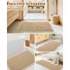 image:imageSmiry Bathroom Rugs Set 2 Piece60x17 Plus 30x20 Extra Soft Absorbent Bath Mats Non Slip Machine Washable Quick Dry Bath Rugs for Bathroom Floor Tub Shower Brown