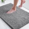 image:imageSmiry Bathroom Rugs and Mats Set of 3 Non Slip Absorbent Shaggy Bath Rug for Tub Shower and Bath Room 24 x 1624 x 1630 x 20 Grey