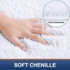 image:imageSmiry Chenille Bathroom Rugs 24x16 and UShaped Toilet Bath Rugs 20x2024x20 Extra Soft and Absorbent Shaggy Bath Mat Machine Washable NonSlip Plush Carpet White