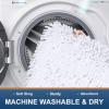 image:imageSmiry Chenille Bathroom Rugs 24x16 and UShaped Toilet Bath Rugs 20x2024x20 Extra Soft and Absorbent Shaggy Bath Mat Machine Washable NonSlip Plush Carpet White