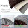 image:imageSmiry Chenille Bathroom Rugs 30x20 and Round 30x30 Extra Soft and Absorbent Shaggy Bath Mat Machine Washable NonSlip Plush Carpet Brown