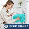 image:imageSmiry Chenille Bathroom Rugs 30x20 and UShaped Toilet Bath Rugs 24x24 Extra Soft and Absorbent Shaggy Bath Mat Machine Washable NonSlip Plush Carpet Turquoise