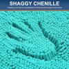 image:imageSmiry Chenille Bathroom Rugs 30x20 and UShaped Toilet Bath Rugs 24x24 Extra Soft and Absorbent Shaggy Bath Mat Machine Washable NonSlip Plush Carpet Turquoise