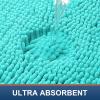 image:imageSmiry Chenille Bathroom Rugs 30x20 and UShaped Toilet Bath Rugs 24x24 Extra Soft and Absorbent Shaggy Bath Mat Machine Washable NonSlip Plush Carpet Turquoise