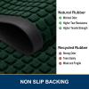 image:imageSmiry Front Door Mat Outside Entrance Black Green 295 x 17 and Luxury Chenille Bathroom Rugs Green 30 x 20 2 Item Bundle