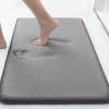 image:imageSmiry Memory Foam Bath Mat Set 24x16 36 x 24 Super Soft Absorbent Bathroom Rugs Non Slip Bath Rug Runner for Bathroom Floors Grey