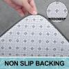 image:imageSmiry Memory Foam Bath Mat Set 24x16 and 30x20 Dark Grey Super Soft Absorbent Bathroom Rugs Non Slip Bath Rug Runner for Shower Bathroom Floors