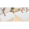 image:imageSmiry Bathroom Rugs Set 2 Piece30x20 Plus 36x24 Extra Soft Absorbent Bath Mats Non Slip Machine Washable Quick Dry Bath Rugs for Bathroom Floor Tub Shower Whtie