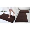 image:imageSmiry Bathroom Rugs and Mats Set of 3 Non Slip Absorbent Shaggy Bath Rug for Tub Shower and Bath Room 24x 1630 x 2030 x 20 Brown