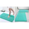 image:imageSmiry Bathroom Rugs and Mats Set of 3 Non Slip Absorbent Shaggy Bath Rug for Tub Shower and Bath Room 30x 2030x 2024 x16 Turquoise