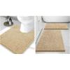 image:imageSmiry Chenille Bathroom Rugs 30x2024x16 and UShaped Toilet Bath Rugs 24x20 Extra Soft and Absorbent Shaggy Bath Mat Machine Washable NonSlip Plush Carpet Beige