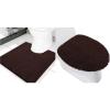 image:imageSmiry Toilet Rugs UShaped 20x20 and Toilet Lid Cover 175x15 Soft and Absorbent Shaggy Bath Mat Machine Washable NonSlip Plush Carpet Runner for Tub Shower and Floor Home DecorBrown